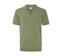 Poloshirt BLEND "BHAlli", Herren, Gr. L, oil grün, Web, 50% Baumwolle, 50% Lyocell, unifarben, Basic, normal normal, V-Ausschnitt, eingefasste Kante, Shirts, Lässiges Poloshirt (42205106-L) oil grün
