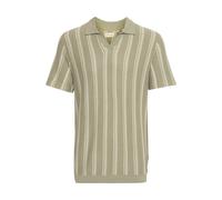 Blend Slim Fit Poloshirt mit gerippten Abschlüssen Modell 'BHAMOS' in Oliv, Größe XXL