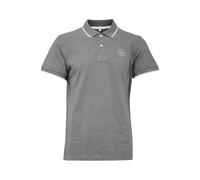 Poloshirt BLEND "BHBhnate", Herren, Gr. M, schwarz, Web, 100% Baumwolle, unifarben, slim fit normal, V-Ausschnitt, Shirts, Klassisches Poloshirt mit Brustprint (29642144-M) schwarz