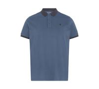 Poloshirt BLEND "BHRalf Big & Tall", Herren, Gr. 4XL, ensign blau, Web, 100% Baumwolle, unifarben, regular fit normal, V-Ausschnitt, Shirts, Klassisches Polo-Shirt in großen Größen (66935867-4XL) ensi