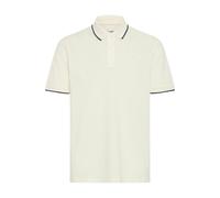 Poloshirt BLEND "BHEdin", Herren, Gr. XXL, weiß (snow weiß), Web, 100% Baumwolle, unifarben, normal normal, V-Ausschnitt, breiter Bund, Shirts, Lässiges Poloshirt (99979728-XXL) snow weiß