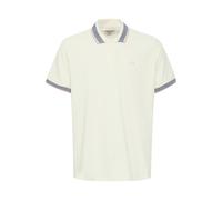 Poloshirt BLEND "BHElmo", Herren, Gr. XL, snow weiß, Feinstrick, 100% Baumwolle, gestreift, Basic, normal normal, ohne Ausschnitt, abgesteppt, Shirts, Klassisches Poloshirt mit Stickerei (18126755-XL)