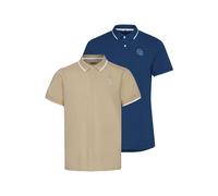 Poloshirt BLEND "Poloshirt BHPolo 2-Pack", Herren, Gr. L, blau (crockery marineblaus), Obermaterial: 100% Baumwolle CO., Shirts (64247704-L) crockery marineblaus