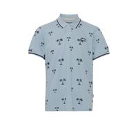 Poloshirt BLEND "BHPolo", Herren, Gr. L, dusty blau, Web, 100% Baumwolle, gemustert, regular fit normal, ohne Ausschnitt, Shirts, Klassisches Polo-Shirt (62037761-L) dusty blau