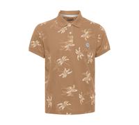 Poloshirt BLEND "BHPolo", Damen, Gr. S, otter, Web, 100% Baumwolle, gemustert, regular fit normal, ohne Ausschnitt, gerader Abschluss, Shirts, Klassisches Polo-Shirt (10800934-S) otter