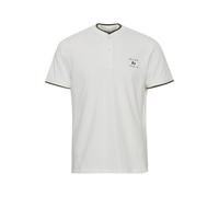 Blend 20715179 Polo Herren Poloshirt Polohemd Stehkragen mit Knopfleiste Hochwertiger Baumwoll-Pique Regular Fit, Größe:2XL, Farbe:Snow White (110602)