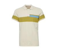 Poloshirt BLEND "BHUdo", Damen, Gr. 3XL, beige (pumice stone), Web, 100% Baumwolle, gemustert, regular fit normal, V-Ausschnitt, Shirts, Klassisches Polo-Shirt (51886327-XXXL) pumice stone