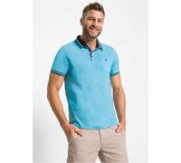 Poloshirt BONPRIX, Damen, Gr. 68/70 (4XL), blau (türkis meliert), Obermaterial: 100% Baumwolle, regular fit, Shirts Poloshirt, Poloshirt aus reiner Baumwolle (93837666-68)