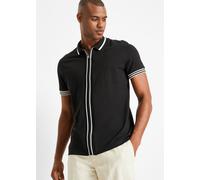 Poloshirt BONPRIX, Herren, Gr. 60/62 (XXL), schwarz, Piqué, Obermaterial: 100% Baumwolle, kontrastfarbene Details, unifarben, regular fit hüftbedeckend, Rundhals, Rippbündchen kontrastfarben, Shirts P