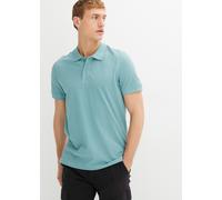 Poloshirt BONPRIX "Piqué-Poloshirt aus reiner Baumwolle", Damen, Gr. 56/58 (XL), blau (mineralblau), Obermaterial: 100% Baumwolle, regular fit, Shirts Poloshirt, Piqué-Poloshirt aus reiner Baumwolle (