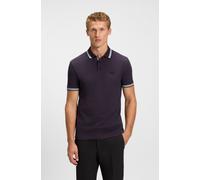 Poloshirt BOSS GREEN "Paddy", Herren, Gr. L, medium lila517, Jersey, Obermaterial: 100% Baumwolle, unifarben, casual, regular fit, hoch geschlossener Ausschnitt, Kurzarm eng Bündchen, Shirts, mit kont