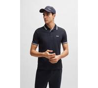 BOSS Herren Paddy Curved Polohemd, Dunkelblau, XL EU