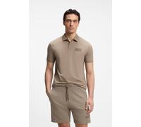 Poloshirt BOSS GREEN "Paddy Structure", Herren, Gr. XL, beige (light, pastel grün334), Jersey, Obermaterial: 100% Baumwolle, unifarben, regular fit normal, Rundhals, Bündchen, Shirts, Regular Fit, Rei