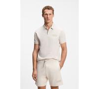 Poloshirt BOSS GREEN "Paddy Structure", Herren, Gr. 3XL, open weiß137, Jersey, Obermaterial: 100% Baumwolle, unifarben, regular fit normal, Rundhals, Bündchen, Shirts, Regular Fit, Reine Baumwolle, Lo