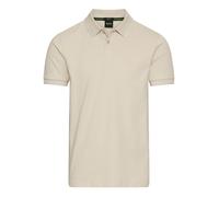 Poloshirt BOSS GREEN "Paul", Herren, Gr. 3XL, beige (light beige274), Jersey, Obermaterial: 92% Baumwolle, 8% Elasthan, slim fit, hoch geschlossener Ausschnitt, eingesetzt Bündchen kontrastfarben, Shi
