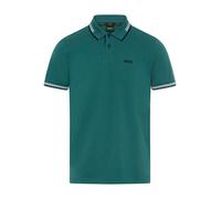 Poloshirt BOSS GREEN "Paul", Herren, Gr. XL, open grün356, Jersey, Obermaterial: 92% Baumwolle, 8% Elasthan, slim fit, hoch geschlossener Ausschnitt, eingesetzt Bündchen kontrastfarben, Shirts, mit Po