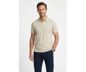 Poloshirt BOSS GREEN "Pio 2 Jersey Regular Fit", Herren, Gr. XL, beige (light beige272), Jersey, Obermaterial: 100% Baumwolle, unifarben, regular fit normal, Rippstrickbündchen, Shirts, Cotton Jersey