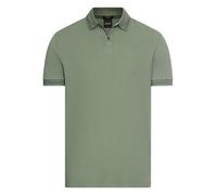 Poloshirt BOSS GREEN "Pio", Herren, Gr. L, open grün358, Jersey, Obermaterial: 100% Baumwolle, unifarben, casual, regular fit, hoch geschlossener Ausschnitt, Kurzarm eingesetzt Bündchen, Shirts, mit P