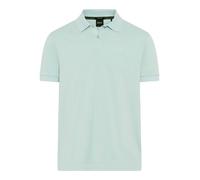 Poloshirt BOSS GREEN "Pio", Herren, Gr. M, turquoise, aqua447, Jersey, Obermaterial: 100% Baumwolle, regular fit normal, Rundhals, abgestepptes Bündchen, Shirts (33256445-M) turquoise, aqua447