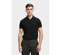 Poloshirt BOSS GREEN "Pio", Herren, Gr. XXL, schwarz (schwarz001), Jersey, Obermaterial: 100% Baumwolle, unifarben, regular fit normal, Rundhals, abgestepptes Bündchen, Shirts, mit Knöpfen, regular fi