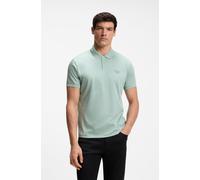 Poloshirt BOSS GREEN "Porsche Spirit 70 Capsule Collection", Herren, Gr. L, open grün357, Jersey, Obermaterial: 100% Baumwolle, unifarben, regular fit normal, Flachstrickbündchen, Shirts, Premium Herr