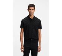 Poloshirt BOSS GREEN "Porsche Spirit 70 Capsule Collection", Herren, Gr. L, schwarz (schwarz001), Jersey, Obermaterial: 100% Baumwolle, unifarben, regular fit normal, Rippbündchen, Shirts, Premium Her
