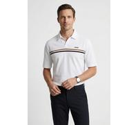 Poloshirt BOSS "Iconic", Herren, Gr. M, weiß 100, Frottee, Obermaterial: 80% Baumwolle, 20% Polyester, unifarben, normal normal, Shirts, aus Frottee (55520234-M) weiß 100
