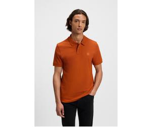 Poloshirt BOSS ORANGE "Passenger", Herren, Gr. 3XL, orange (open orange842), Jersey, Obermaterial: 95% Baumwolle, 5% Elasthan, Basic hüftbedeckend, hoch geschlossener Ausschnitt, eng Bündchen, Shirts,