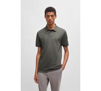 Poloshirt BOSS ORANGE "Passenger", Herren, Gr. 4XL, open grau076, Jersey, Obermaterial: 95% Baumwolle, 5% Elasthan, Basic hüftbedeckend, hoch geschlossener Ausschnitt, eng Bündchen, Shirts, mit Polokr