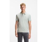 Poloshirt BOSS ORANGE "Passenger", Herren, Gr. 4XL, silber043, Jersey, Obermaterial: 95% Baumwolle, 5% Elasthan, Basic hüftbedeckend, hoch geschlossener Ausschnitt, eng Bündchen, Shirts, mit Polokrage