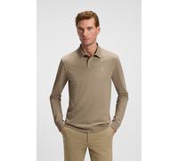 Poloshirt BOSS ORANGE "Passerby", Herren, Gr. 6XL, grün (open grün346), Jersey, Obermaterial: 95% Baumwolle, 5% Elasthan, körpernah hüftbedeckend, hoch geschlossener Ausschnitt, eingesetzt elastischer