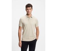 Poloshirt BOSS ORANGE "Passertip", Herren, Gr. 3XL, beige (light beige271), Piqué, Obermaterial: 95% Baumwolle, 5% Elasthan, unifarben, slim fit hüftbedeckend, V-Ausschnitt, eingesetzt Bündchen, Shirt