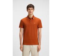 Poloshirt BOSS ORANGE "Passertip", Herren, Gr. 3XL, orange (open orange842), Piqué, Obermaterial: 95% Baumwolle, 5% Elasthan, slim fit hüftbedeckend, V-Ausschnitt, eingesetzt Bündchen, Shirts, mit BOS