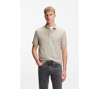 Poloshirt BOSS ORANGE "Passertip", Herren, Gr. 5XL, open grau070, Piqué, Obermaterial: 95% Baumwolle, 5% Elasthan, unifarben, slim fit hüftbedeckend, V-Ausschnitt, eingesetzt Bündchen, Shirts, mit BOS