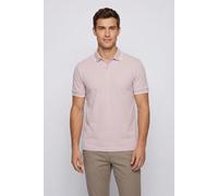 Poloshirt BOSS ORANGE "Passertip", Herren, Gr. M, light, pastel lila539, Piqué, Obermaterial: 95% Baumwolle, 5% Elasthan, unifarben, slim fit hüftbedeckend, V-Ausschnitt, eingesetzt Bündchen, Shirts,