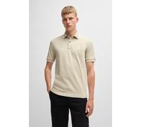 Poloshirt BOSS ORANGE "Passertip", Herren, Gr. XXL, beige (light beige271), Piqué, Obermaterial: 95% Baumwolle, 5% Elasthan, unifarben, slim fit hüftbedeckend, V-Ausschnitt, eingesetzt Bündchen, Shirt