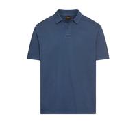 Poloshirt BOSS ORANGE "Pe__Dye", Herren, Gr. S, blau (open blau466), Jersey, Obermaterial: 100% Baumwolle, regular fit, hoch geschlossener Ausschnitt, eingesetzt eingefasste Kante, Shirts, mit Polokra