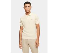 Poloshirt BOSS ORANGE "Pe Interlock", Herren, Gr. 3XL, gelb (open gelb767), Jersey, Obermaterial: 100% Baumwolle, regular fit, hoch geschlossener Ausschnitt, eingesetzt Strickbündchen, Shirts, aus Bau