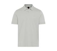 Poloshirt BOSS ORANGE "Pe Interlock", Herren, Gr. L, silber043, Jersey, Obermaterial: 100% Baumwolle, regular fit, hoch geschlossener Ausschnitt, eingesetzt Strickbündchen, Shirts (66129538-L) silber0