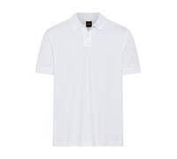 Poloshirt BOSS ORANGE "Pe Interlock", Herren, Gr. L, weiß100, Jersey, Obermaterial: 100% Baumwolle, regular fit, hoch geschlossener Ausschnitt, eingesetzt Strickbündchen, Shirts Poloshirt, aus Baumwol