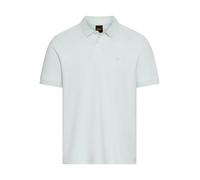 Poloshirt BOSS ORANGE "Pe Interlock", Herren, Gr. M, open blau474, Jersey, Obermaterial: 100% Baumwolle, regular fit, hoch geschlossener Ausschnitt, eingesetzt Strickbündchen, Shirts, aus Baumwoll-Piq