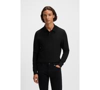Poloshirt BOSS ORANGE "Pe_interlock_long" Gr. L, schwarz (black001) Herren Shirts (14896525-L) black001