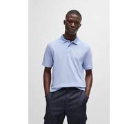 Poloshirt BOSS ORANGE "PeoxfordNew", Herren, Gr. 3XL, blau (open blau470), Jersey, Obermaterial: 100% Baumwolle, relaxed fit, hoch geschlossener Ausschnitt, eingesetzt eingefasste Kante, Shirts Polosh