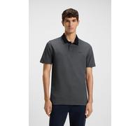 Poloshirt BOSS ORANGE "PeoxfordNew", Herren, Gr. L, blau (dunkelblau404), Jersey, Obermaterial: 100% Baumwolle, unifarben, casual, relaxed fit, hoch geschlossener Ausschnitt, Kurzarm eingesetzt eingef