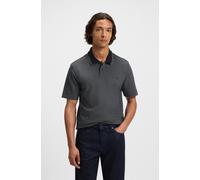 Poloshirt BOSS ORANGE "PeoxfordNew", Herren, Gr. M, blau (dunkelblau404), Jersey, Obermaterial: 100% Baumwolle, unifarben, relaxed fit, hoch geschlossener Ausschnitt, eingesetzt eingefasste Kante, Shi