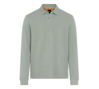 Poloshirt BOSS ORANGE "Petempestolong", Herren, Gr. XL, open grün351, Jersey, Obermaterial: 82% Baumwolle, 12% Polyamid, 6% Elasthan, regular fit, hoch geschlossener Ausschnitt, eingesetzt Bündchen, S
