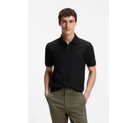Poloshirt BOSS ORANGE "Phoenix Regular Fit", Herren, Gr. S, schwarz (schwarz001), Jersey, Obermaterial: 100% Baumwolle, unifarben, regular fit normal, Rundhals, Bündchen, Shirts, reine Baumwolle, Logo