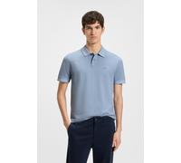 Poloshirt BOSS ORANGE "Prime", Herren, Gr. 3XL, blau (open blau470), Jersey, Obermaterial: 100% Baumwolle, regular fit hüftlang, hoch geschlossener Ausschnitt, eng elastischer Bund, Shirts, mit Polokr