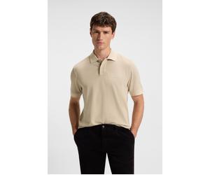 Poloshirt BOSS ORANGE "Prime Regular Fit", Herren, Gr. 5XL, beige (light beige271), Jersey, Obermaterial: 100% Baumwolle, unifarben, regular fit hüftlang, hoch geschlossener Ausschnitt, eng elastische