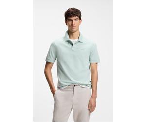 Poloshirt BOSS ORANGE "Prime Regular Fit", Herren, Gr. XXL, grün (446_turquoise, aqua), Jersey, Obermaterial: 100% Baumwolle, unifarben, regular fit hüftlang, hoch geschlossener Ausschnitt, eng elasti